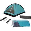 Kampeerset - 2-personen - Tent + Slaapzakken + Matjes
