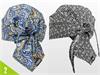 Twee Kopftuch Bandanas. Hoofdsjaal. A -BW