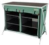 campingkast Brocas 110 x 52 x 90 cm aluminium groen/zwart