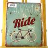 Online Veiling: Metalen bord ride