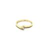 Gouden ring met diamant 14 krt   €262.5