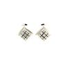 Witgouden oorstekers met clip en diamanten 14 krt  €1197.5