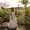 Grote foto bruidsjurk met organza en subtiele glitter kleding dames gelegenheidskleding