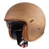 Premier vintage brown old style jet helmet Size: S = 55 - 56