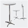 Ronde aluminium tafel inklapbaar in hoogte verstelbaar 74cm/