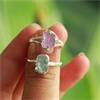 Natuursieraad | ruwe edelsteen ringen | 925 zilver