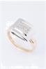 Wit/geel gouden ring met 15 briljanten