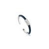 Ania Haie Bright Future Zilveren Ring met Blauwe Emaille en