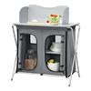 Campingkast opvouwbaar 104,5x80x50,5 cm donkergrijs