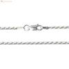 Zilveren rope ketting 60 cm 2.5 mm