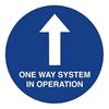 Social distancing vloersticker 'One Way System'