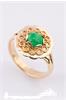 Gouden ring met jade