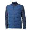 BACKTEE Mens Sporty Thermal Quilt Jacket, Ensign Blue