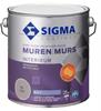 Sigma Muurverf Mat Reinigbaar - RAL 7021 - 2,5 liter