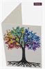 Crystal Art Diamond Painting Kaart Rainbow Tree
