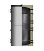 Buffervat met 2 warmtewisselaars - wit, 150 2276