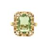 Queen's ring 14 krt - Lime Quartz