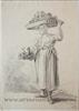 [Antique drawing] Woman carrying a basket (vrouw die mand dr