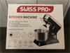Online Veiling: Swiss Pro Zwarte keukenmachine nieuw in doos