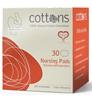 Cottons - Zoogcompressen - 30st- 100% Natuurlijke Katoen