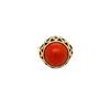 Ring met bloedkoraal 12 krt