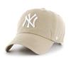 47 Brand MLB New York Yankees '47 CLEAN UP Cap Beige