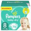 Pampers - Baby Dry - Maat 8 - Maandbox - 116 luiers