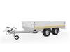 Eduard plateauwagen250 x 145, 750 kg, lvh 56geremd open aanh