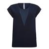 Donkerblauw v-neck t-shirt 913219 Poools