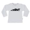 T-Shirt race auto 50/56 / lange mouw / wit