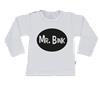 T-Shirt mr bink 50/56 / lange mouw / wit