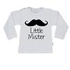 T-Shirt little mister 50/56 / lange mouw / wit
