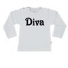 T-Shirt diva 50/56 / lange mouw / wit
