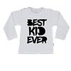 T-Shirt best kid ever 50/56 / lange mouw / wit