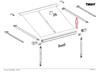 Thule Rafter Arm Assy RH 1200 3.00/3.25