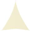 vidaXL Zonnescherm driehoekig 4x5x5 m oxford stof crèmekleur