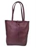 Bordeaux Vera Pelle leren shopper