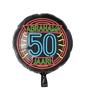Abraham Helium Ballon 50 Jaar Neon 46cm leeg