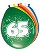 Ballonnen 65 Jaar 30cm 8st