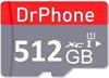 DrPhone MSI - 512GB Micro SD Kaart Opslag - Met SD Adapter -