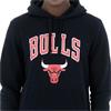 New Era Chicago Bulls Hoodie Zwart Rood Kledingmaat : XL