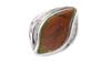 Witgouden ring met synthetische toermalijn en diamant 12 krt