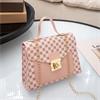 Luxe schoudertas met gouden ketting - Crossbody kleine vierk