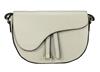 CAVALLA schoudertas model rijzadel beige in Italiaans leer