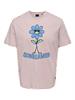 Roger Regular Flower Tee Violet Ice Kledingmaat : S