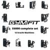GymFit Luxury-Line Complete set | 12 Kracht Machines | LEASE