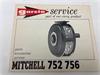 Garcia service boekje van Mitchell 752 756 vliegvisreel