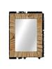 Wandspiegel - 60x80 cm - naturel - teak