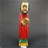 Online Veiling: Polychroom in hout gesneden beeld van een...