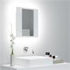 vidaXL Armoire salle de bain à miroir LED Blanc 40x12x45 cm